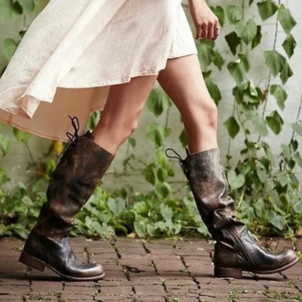 Bed Stu Manchester II Distressed lace up boots